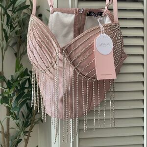 Blashe Rhinestone Corset Top